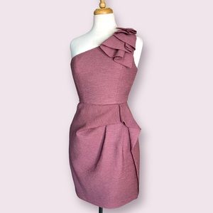 BCBG MaxAzria One Shoulder Cocktail Dress